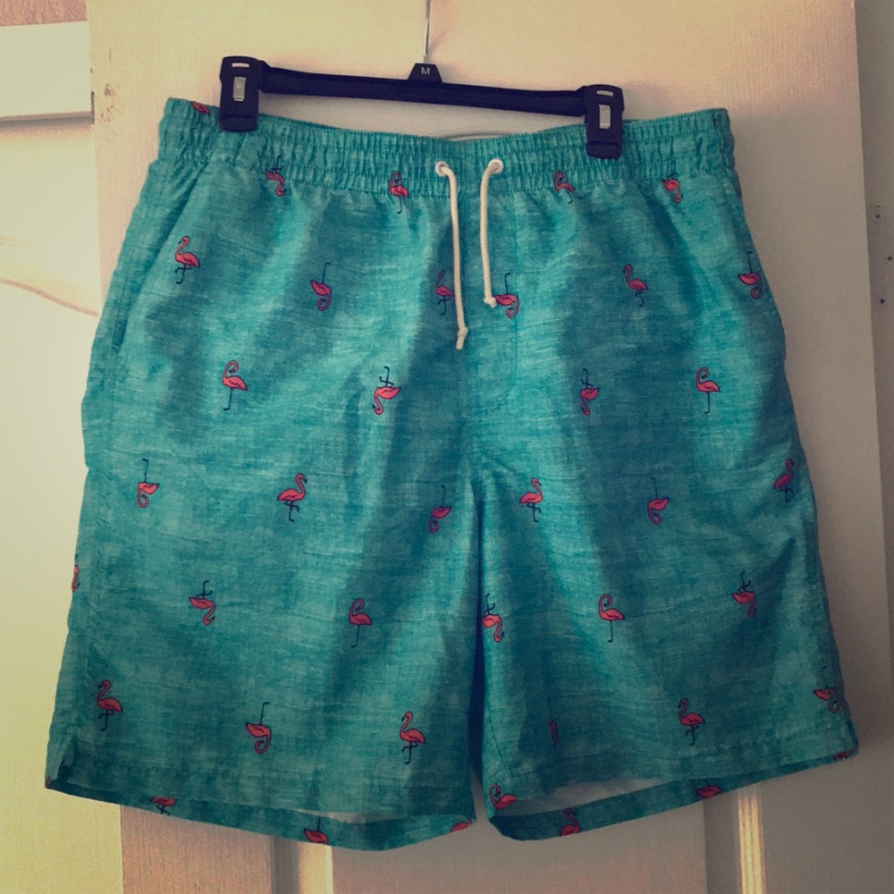 Never worn men’s swim trunks size large